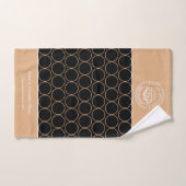 クラシックモダンエレガントミニマル名 バスタオルセット (ハンドタオル)