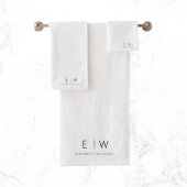 クラシックモダンエレガントミニマル名 バスタオルセット