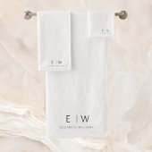 クラシックモダンエレガントミニマル名 バスタオルセット