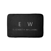 クラシックモダンエレガントミニマル名 バスマット (正面)