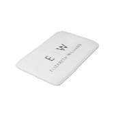 クラシックモダンエレガントミニマル名 バスマット (アングル)