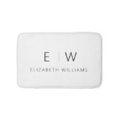 クラシックモダンエレガントミニマル名 バスマット (正面)