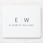 クラシックモダンエレガントミニマル名 マウスパッド (正面)