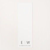 クラシックモダンエレガントミニマル名 ヨガマット (正面)