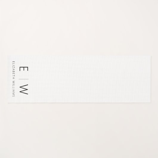 クラシックモダンエレガントミニマル名 ヨガマット (正面(横))