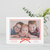 クラシックモダンエレガントRed Bow One写真 シーズンカード (スタンド正面)