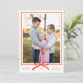 クラシックモダンエレガントRed Bow One写真 シーズンカード (スタンド正面)