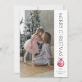 クラシックモダンクリスマス写真 シーズンカード (正面)