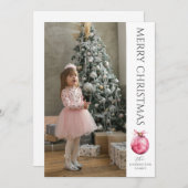 クラシックモダンクリスマス写真 シーズンカード (正面/裏面)