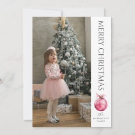 クラシックモダンクリスマス写真 シーズンカード