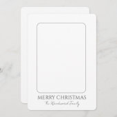 クラシックモダンクリスマス写真 シーズンカード (正面/裏面)