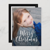 クラシックモダンクリスマス葉書 シーズンポストカード (正面/裏面)