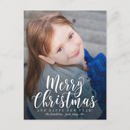 クラシックモダンクリスマス葉書 シーズンポストカード (正面)