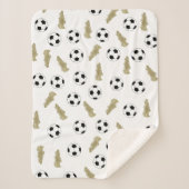 クラシックモダンサッカーのサッカーボール シェルパブランケット (正面)
