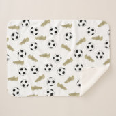クラシックモダンサッカーのサッカーボール シェルパブランケット (正面(横))
