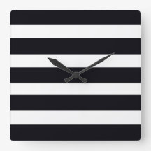 クラシックモダンシンプル白黒シッストライプのク