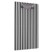 クラシックモダンシンプル白黒ストライプの クリップボード (右)