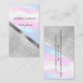 クラシックモダンジオメトリック、抽象芸術ホログラフィック 名刺 (正面/裏面)