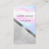 クラシックモダンジオメトリック、抽象芸術ホログラフィック 名刺 (正面)