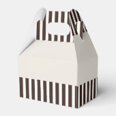 クラシックモダンストライプかわいいツインバニーガールパーティー フェイバーボックス (裏面サイド)