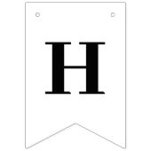 クラシックモダンハッピーバースデー バンティングフラッグ (第2の旗)