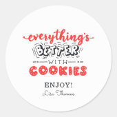 クラシックモダンベーカリー自家製食品ラベルシール ラウンドシール (正面)