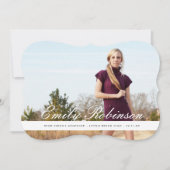 クラシックモダン卒業発表 招待状 (正面)