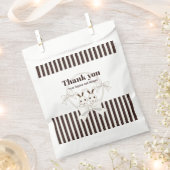 クラシックモダン可愛いツインバニー フェイバーバッグ (クリップ留めされた状態)