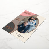 クラシックモダン季節のごあいさつバラ金ゴールド 箔シーズンカード (回転した状態)