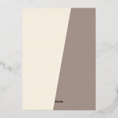 クラシックモダン季節のごあいさつバラ金ゴールド 箔シーズンカード (裏面)