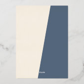 クラシックモダン季節のごあいさつバラ金ゴールド 箔シーズンカード (裏面)