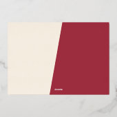 クラシックモダン季節のごあいさつバラ金ゴールド 箔シーズンカード (裏面)