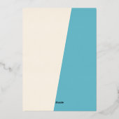 クラシックモダン季節のごあいさつ金ゴールド 箔シーズンカード (裏面)