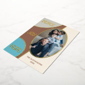 クラシックモダン季節のごあいさつ金ゴールド 箔シーズンカード (回転した状態)