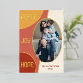 クラシックモダン季節のごあいさつ金ゴールド 箔シーズンカード (立ち正面)