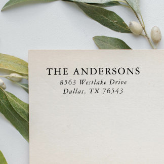 クラシックモダン差出人住所 セルフインキングスタンプ