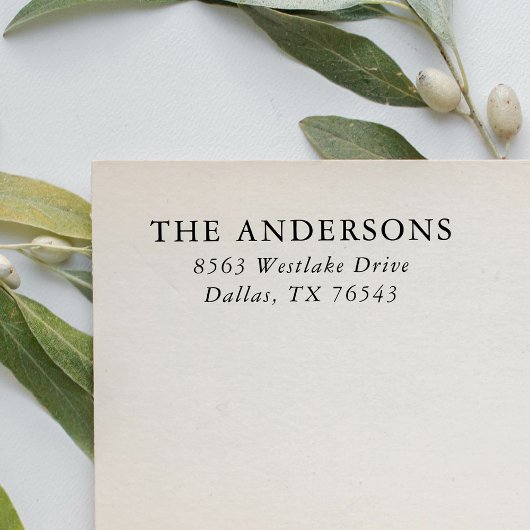 クラシックモダン差出人住所 セルフインキングスタンプ