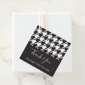 クラシックモダン白黒千鳥格子の フェイバータグ (インサイチュ)