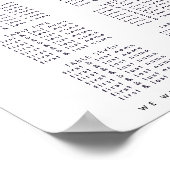 クラシックモダン白黒結婚徴候 ポスター (角)