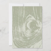 クラシックモダン素朴木目春の結婚式 招待状 (裏面)