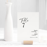 クラシックモダン結婚表の番号カード テーブルナンバー<br><div class="desc">このモダンクラシック結婚のテーブル番号カードは自分のテーブルにピッ結婚チしていエレガントる。このデザインシンプルは、春、夏、秋、または冬の中で伝統的、クラシックやミニマルなボホのボホに合わせて明るい白の背景に設定されたブラックの書を特徴とす結婚る。この感じデザインに関しは、お気軽にお問い合わせください。</div>