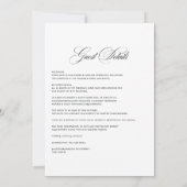 クラシックモダン《写真》ぼけ味結婚のライト 招待状 (裏面)