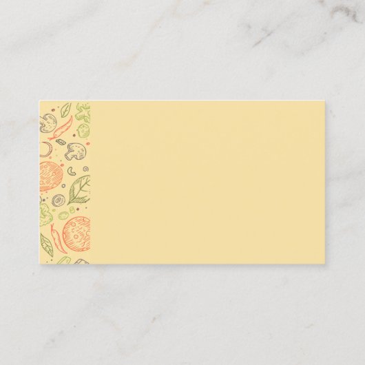 クラシックモダンGraphic Art Pizza事業名 名刺 (裏面)