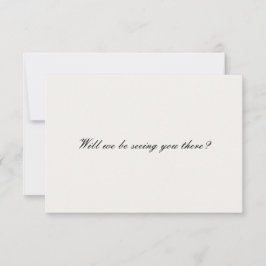 クラシックモダンQRコード結婚の 出欠カード