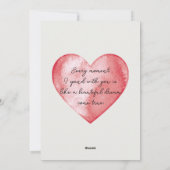 クラシックモダンValentine's Dayフォトカード シーズンカード (裏面)