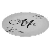 クラシックモノグパーソナライズされたラムイニシャル カッティングボード (角)