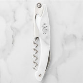 クラシックモノグパーソナライズされたラム ソムリエナイフ (正面)