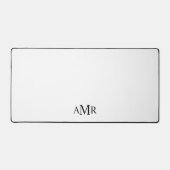 クラシックモノグパーソナライズされたラム デスクマット (正面)