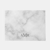 クラシックモノグパーソナライズされたラム ドアマット (正面)