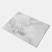 クラシックモノグパーソナライズされたラム ドアマット (アングル)